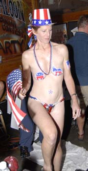Hogs Breaths Home Made Bikini Contest 2008 photo - Duval Street, Key West